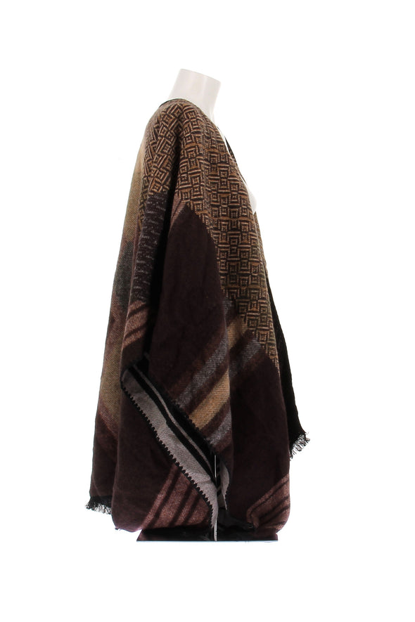 Poncho marron