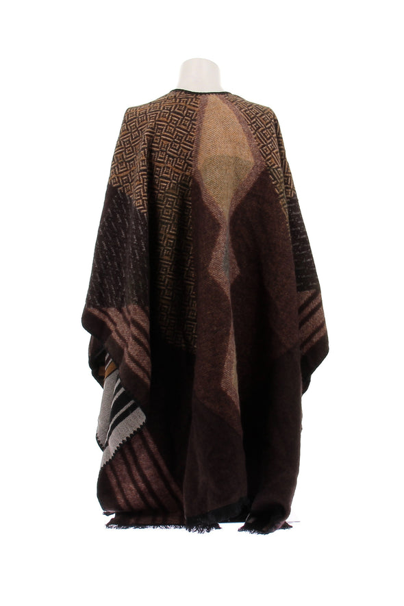Poncho marron