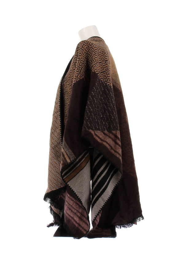 Poncho marron