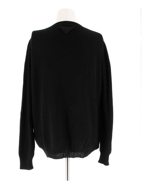 Pull noir en cachemire