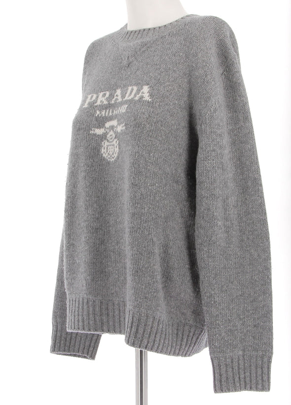 Pull gris en laine