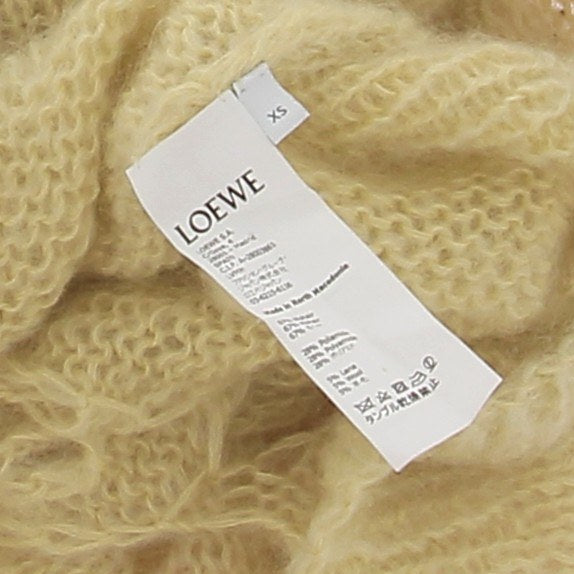 Pull en mohair jaune