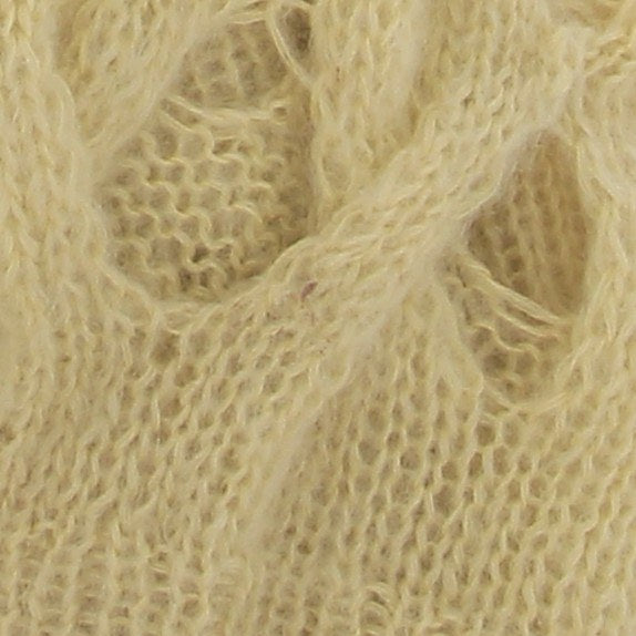 Pull en mohair jaune