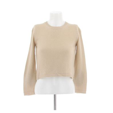 Pull en laine beige