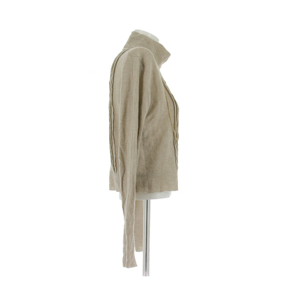 Pull beige à chaines