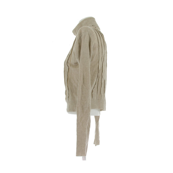 Pull beige à chaines