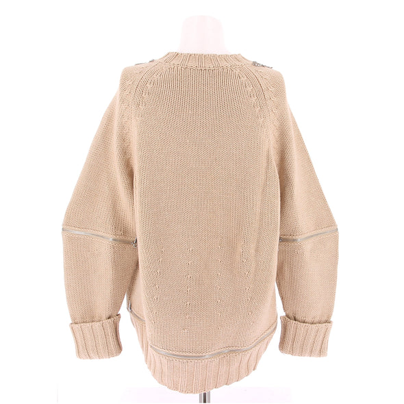 Pull en laine beige