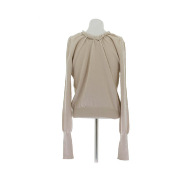 Pull beige en cachemire