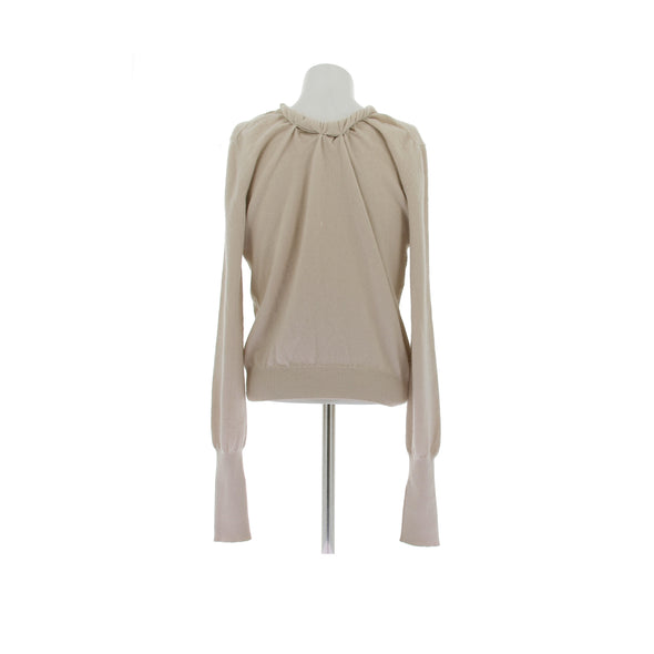Pull beige en cachemire