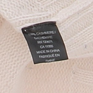 Pull en cachemire blanc