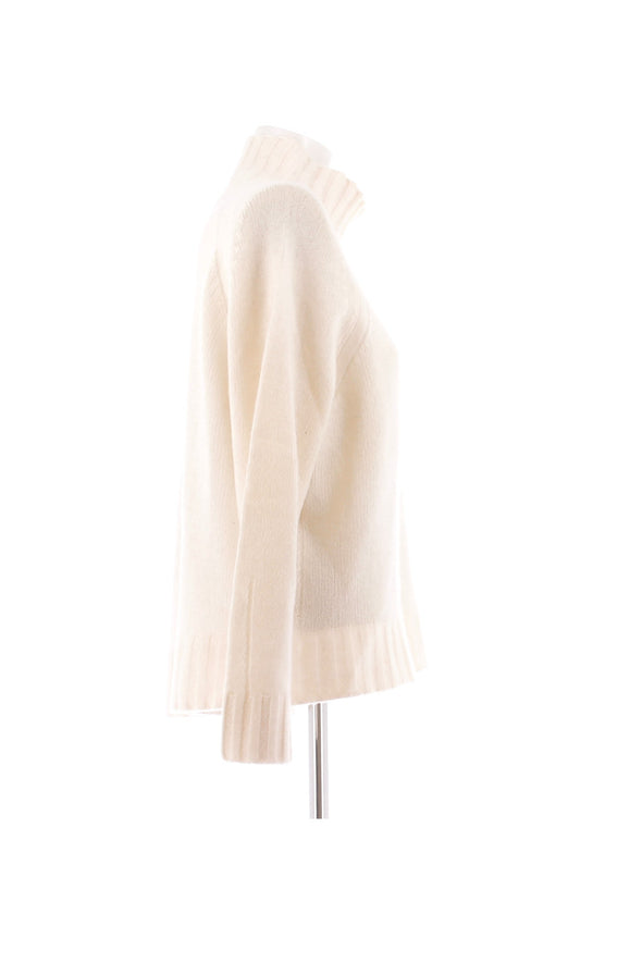 Pull en cachemire blanc