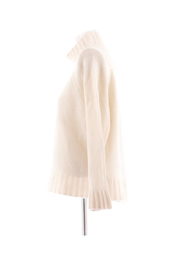 Pull en cachemire blanc