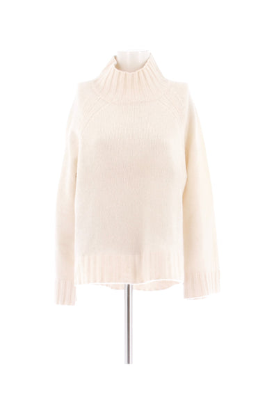 Pull en cachemire blanc