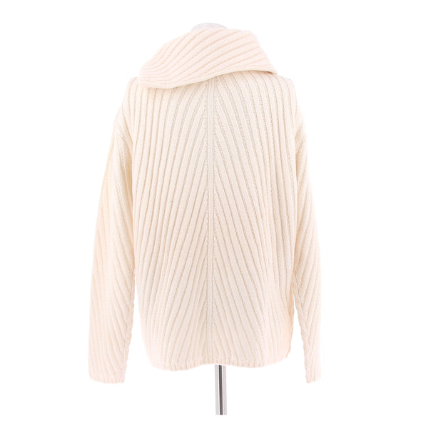 Pull blanc en laine