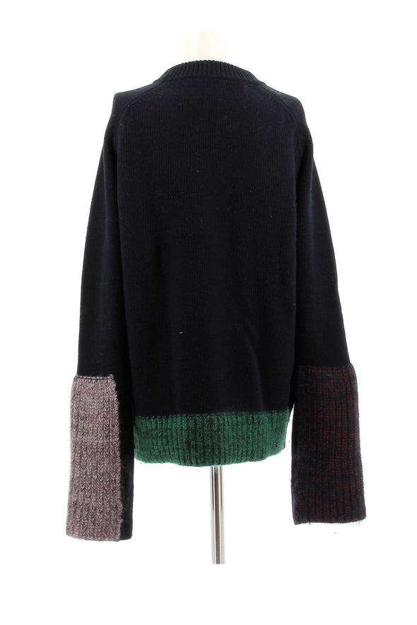 Pull en laine marine