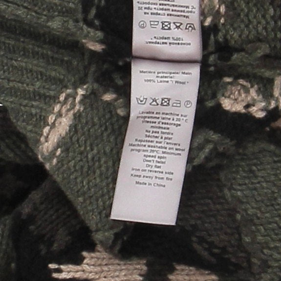 Pull en laine camouflage