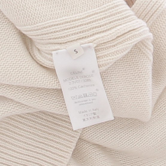 Pull en cachemire crème