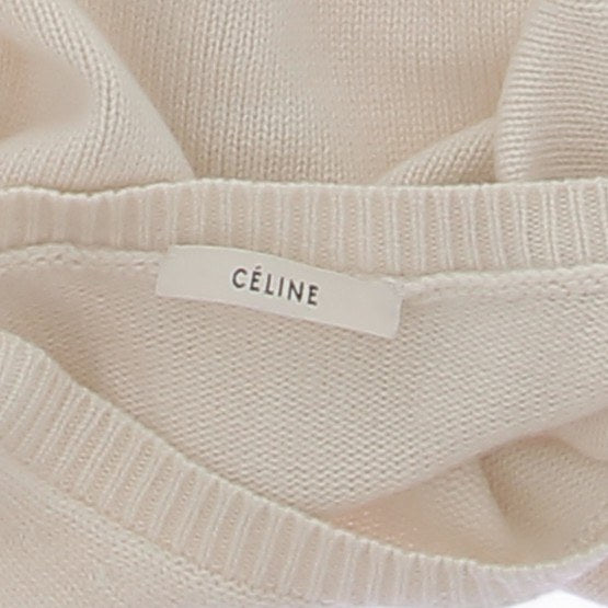 Pull en cachemire crème