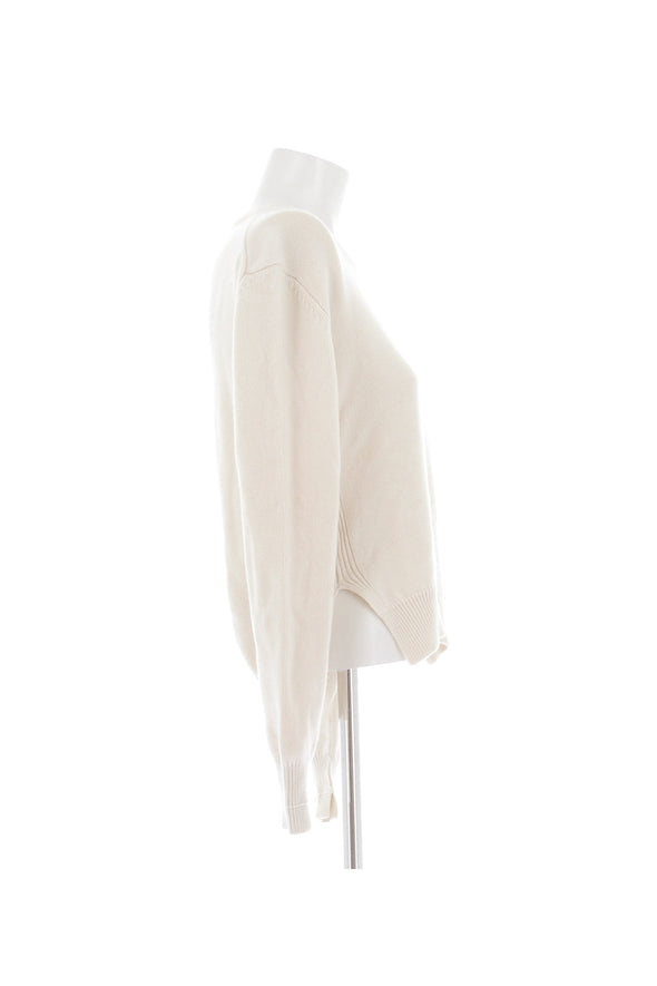 Pull en cachemire crème