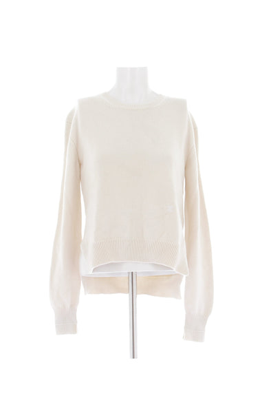Pull en cachemire crème