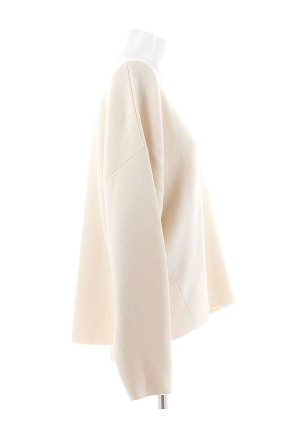 Pull en laine crème