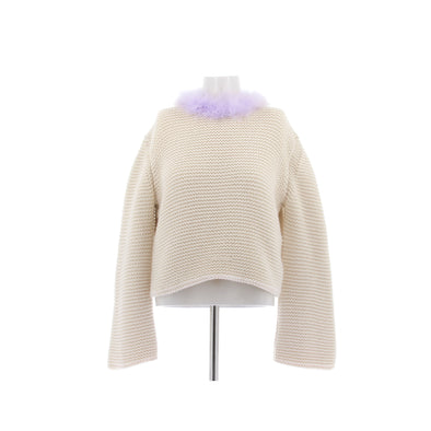 Pull en cachemire et fourrure