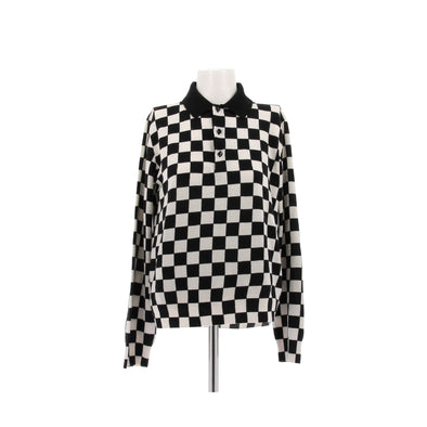 Pull en laine bicolore