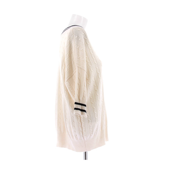 Pull en cachemire écru