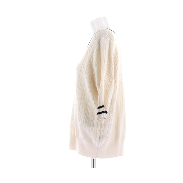 Pull en cachemire écru