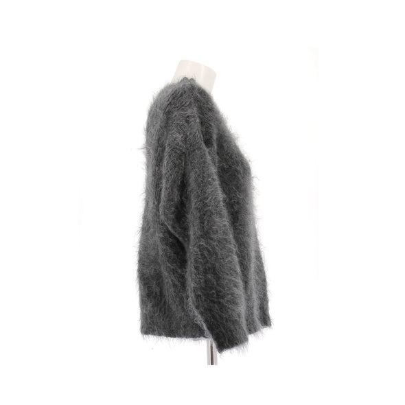 Pull en mohair gris