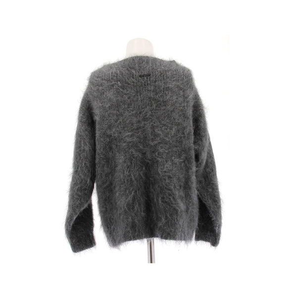 Pull en mohair gris