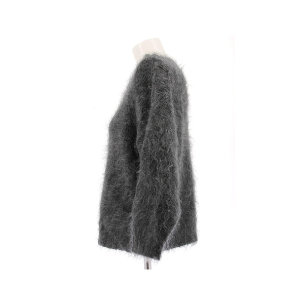 Pull en mohair gris