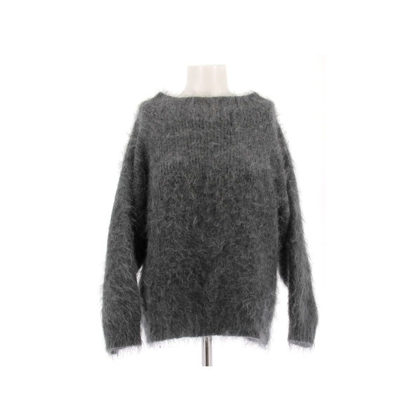 Pull en mohair gris