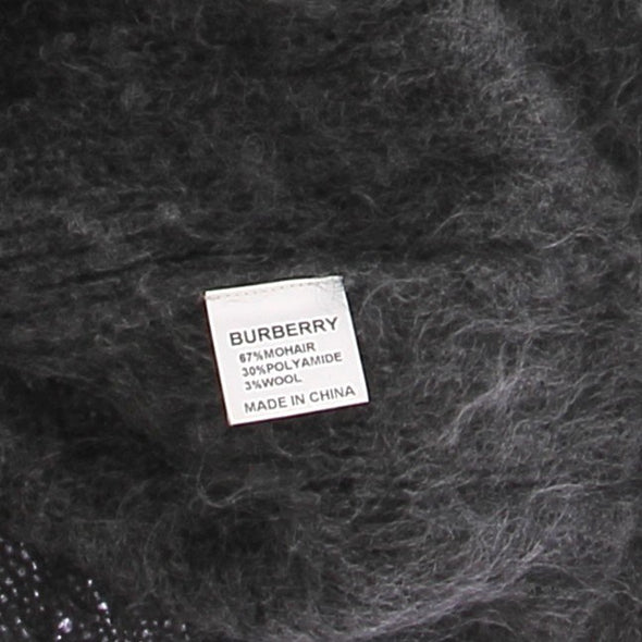 Pull en mohair gris