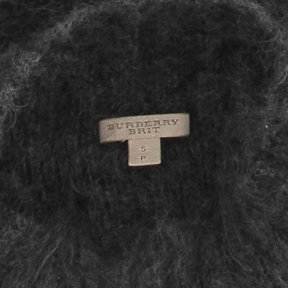 Pull en mohair gris