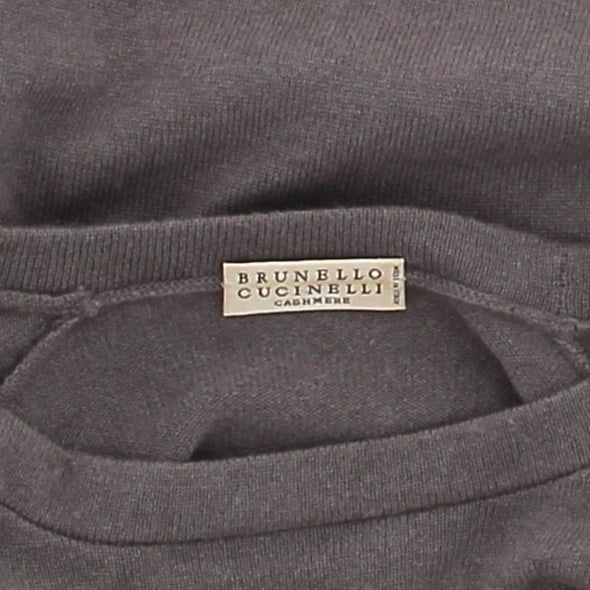 Pull en cachemire gris