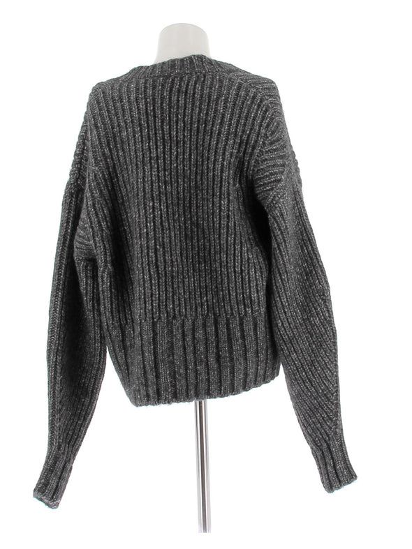 Pull en laine gris