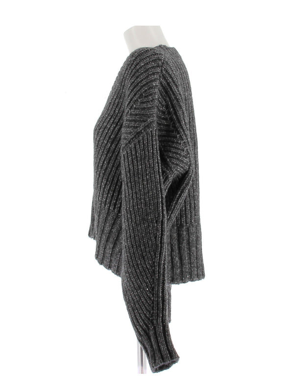 Pull en laine gris