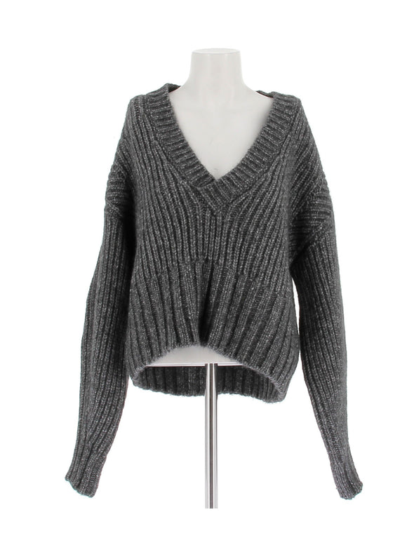 Pull en laine gris