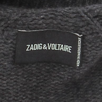 Pull en cachemire gris