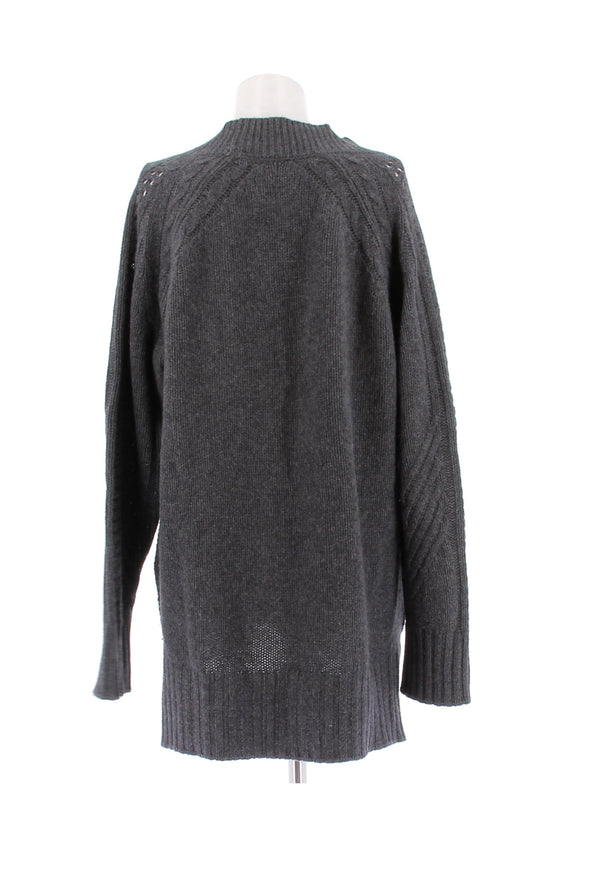 Pull en cachemire gris