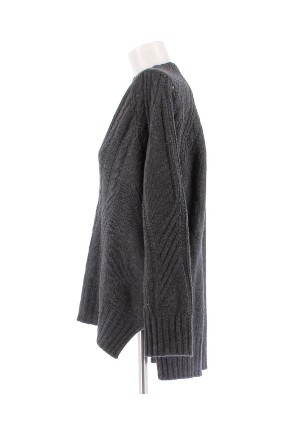Pull en cachemire gris