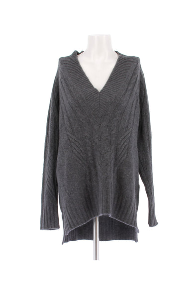Pull en cachemire gris
