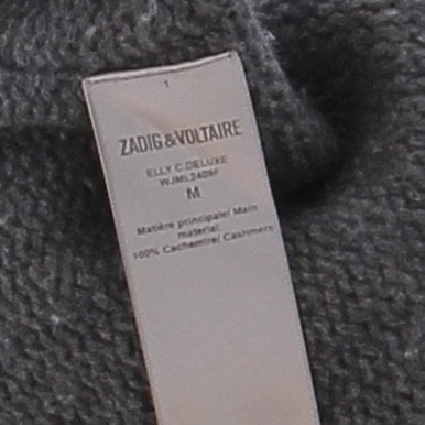 Pull en cachemire gris