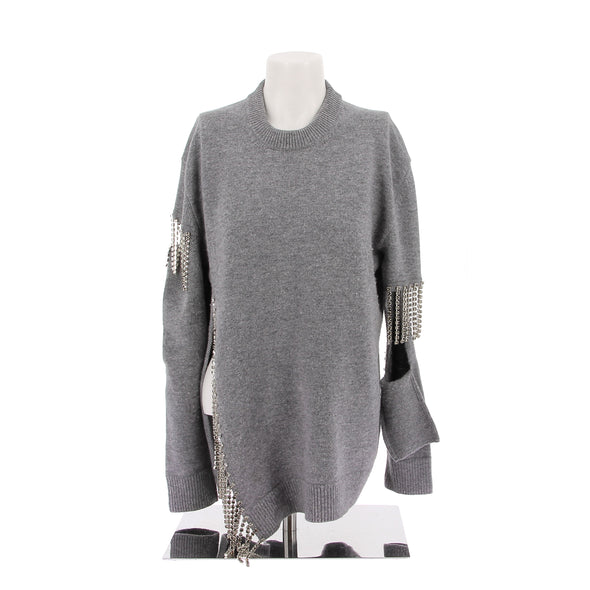 Pull en laine gris