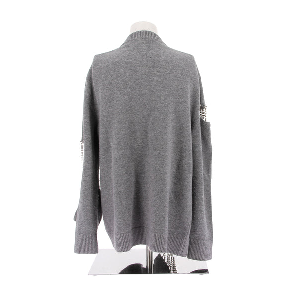 Pull en laine gris