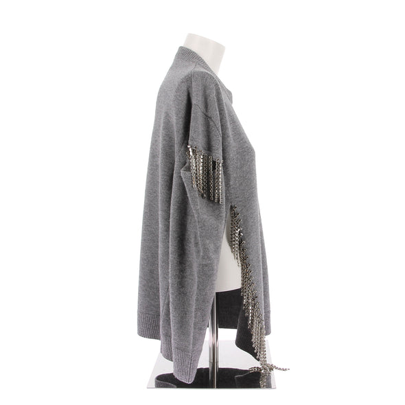 Pull en laine gris