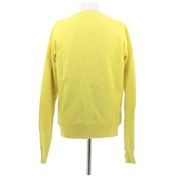 Sweatshirt jaune à broderies