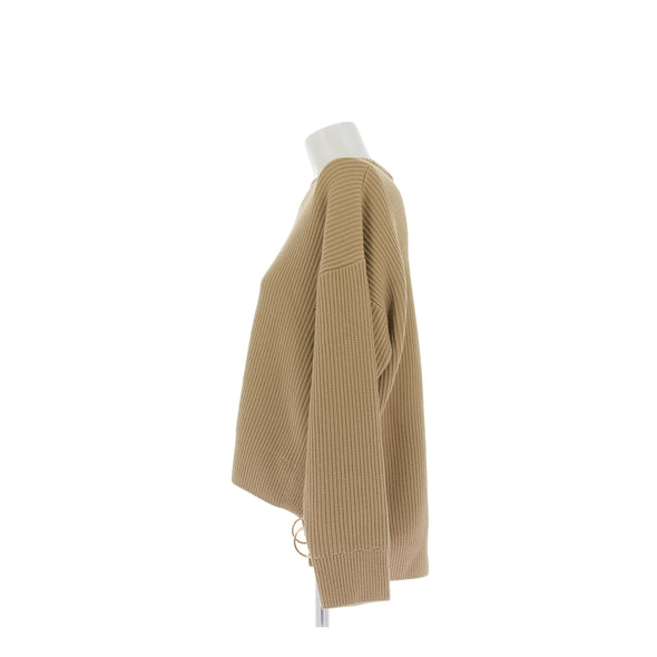 Pull en laine camel