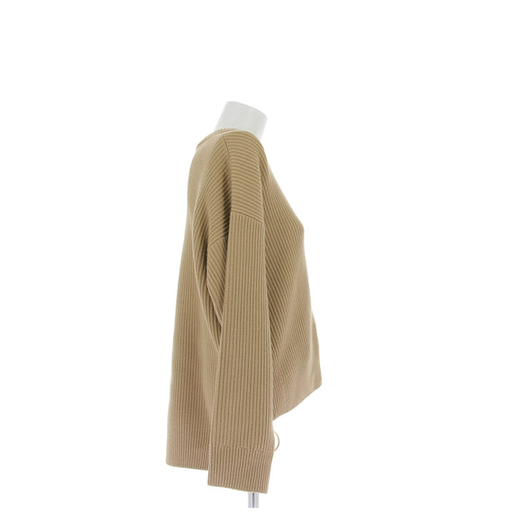 Pull en laine camel